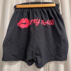 Plus Kiss My Sass Soffe Shorts